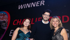 (L-R) Presenter Sarah George, reporter, edie, Charlie Jardine and compere Michaela Strachan